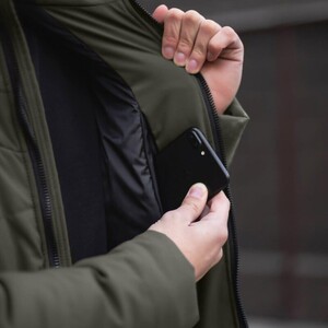 Фото - Зимова куртка Pobedov Winter Jacket Dzen кольору хакі - Men box