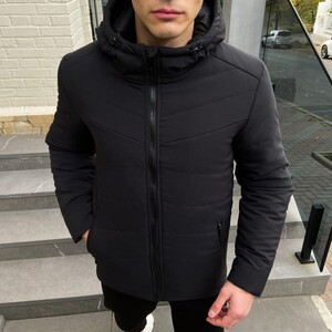 Фото - Базовая куртка Pobedov Winter Jacket Dzen черного цвета - Men box