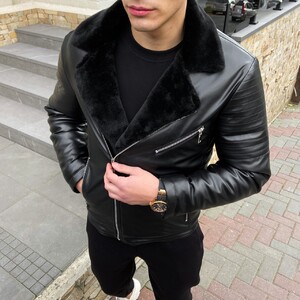 Фото - Куртка с мехом от Pobedov Winter Jacket V6 Black - Men box