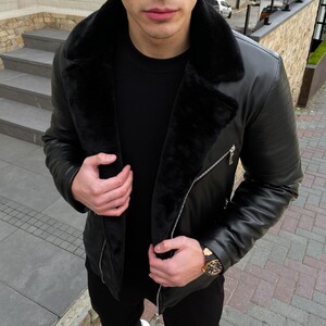 Фото - Куртка с мехом от Pobedov Winter Jacket V6 Black - Men box