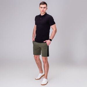 Фото - Шорты цвета хаки с черной вставкой Pobedov Lapsha - Men box