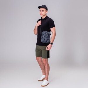 Фото - Шорты цвета хаки с черной вставкой Pobedov Lapsha - Men box