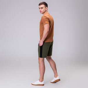 Фото - Шорты цвета хаки с черной вставкой Pobedov Lapsha - Men box