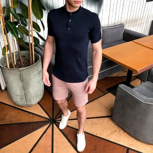 Фото - Темно-бежеві шорти Pobedov Sahar прямого крою - Men box