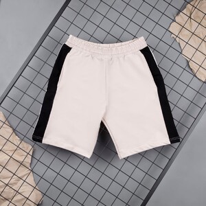 Фото - Бежевые мужские шорты Pobedov Lapsha с черными вставками - Men box