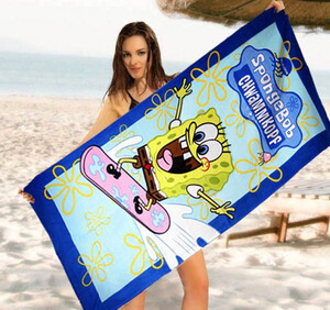 Фото - Рушник для дитини від Shamrock з малюнком Sponge Bob - Men box