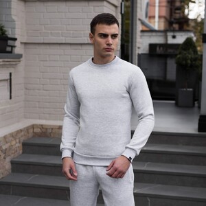 Фото - Унісекс світшот Pobedov "007" зимовий сірого кольору - Men box