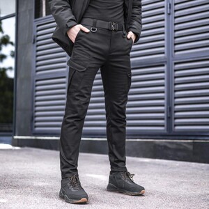 Фото - Утеплені штани Pobedov trousers Tactical чорного кольору - Men box