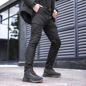 Фото - Утеплені штани Pobedov trousers Tactical чорного кольору - Men box