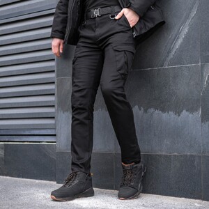Фото - Утеплені штани Pobedov trousers Tactical чорного кольору - Men box