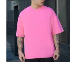 Фото - Рожева молодіжна футболка Staff pink basic oversize - Men box