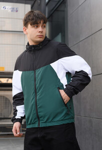Фото - Вітровка із зеленими вставками Staff vo black & green - Men box