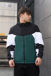 Фото - Вітровка із зеленими вставками Staff vo black & green - Men box