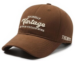 Фото - Мужская коричневая кепка Narason с надписью Vintage - Men box