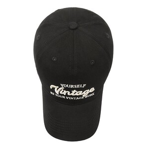Фото - Чорна чоловіча кепка від бренду Narason з написом Vintage - Men box