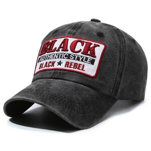 Фото - Черная мужская кепка Narason из хлопка с нашивкой Black - Men box
