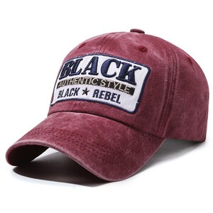 Фото - Бордовая спортивная кепка от Narason с логотипом Black - Men box