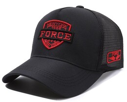 Фото - Чорна бейсболка з сіткою Narason з червоним лого Force - Men box