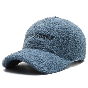 Фото - Плюшева синя бейсболка Narason з лого Palm Angels - Men box