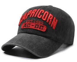 Фото - Молодіжна чорна кепка Narason з червоним лого Capricor - Men box