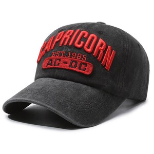 Фото - Молодіжна чорна кепка Narason з червоним лого Capricor - Men box