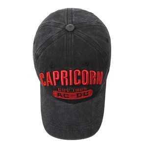 Фото - Молодіжна чорна кепка Narason з червоним лого Capricor - Men box
