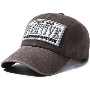 Фото - Бейсболка Narason у коричневому кольорі з вишивкою Positive - Men box