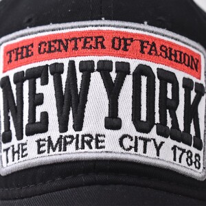 Фото - Бавовняна чорна кепка Sport Line з нашивкою New York - Men box