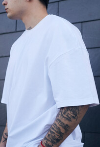Фото - Повседневная оверсайз футболка Staff white basic oversize - Men box