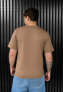 Фото - Светло-коричневая футболка Staff light brown logo - Men box