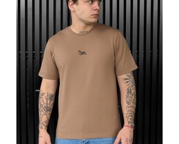 Фото - Светло-коричневая футболка Staff light brown logo - Men box