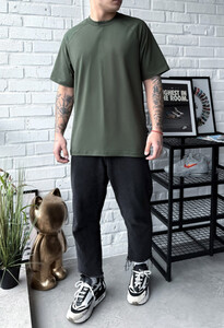 Фото - Базовая футболка цвета хаки Staff khaki - Men box