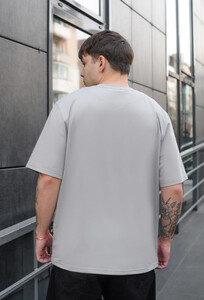 Фото - Серая оверсайз футболка Staff gray oversize - Men box