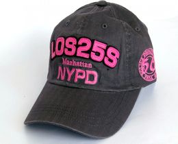 Фото - Бейсболка от бренда Sport Line серая с розовым лого NYPD - Men box