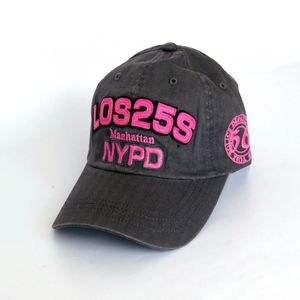 Фото - Бейсболка от бренда Sport Line серая с розовым лого NYPD - Men box