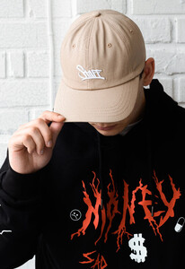 Фото - Бежевая брендированная кепка Staff beige logo - Men box
