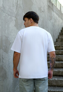 Фото - Белая оверсайз футболка Staff professional oversize - Men box