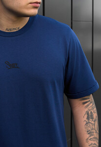Фото - Синяя брендированная футболка Staff blue logo - Men box