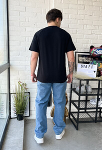 Фото - Черная однотонная футболка Staff basic black - Men box