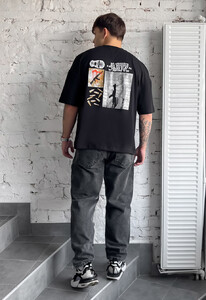 Фото - Молодежная футболка с принтом Staff mask oversize - Men box