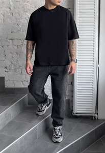Фото - Молодежная футболка с принтом Staff mask oversize - Men box