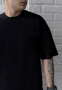 Фото - Черная оверсайз футболка Staff black basic oversize - Men box