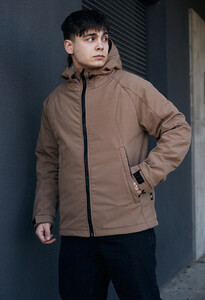 Фото - Коричневая демисезонная куртка Staff soft shell ob brown - Men box