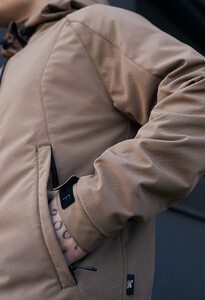 Фото - Коричневая демисезонная куртка Staff soft shell ob brown - Men box
