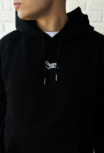 Фото - Чорне худі з білою вишивкою Staff black logo - Men box