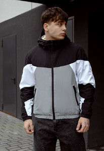 Фото - Повседневная мужская ветровка Staff vo black & gray - Men box