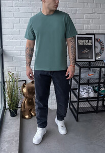 Фото - Всесезонная зеленая футболка Staff green basic - Men box