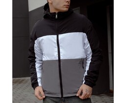 Фото - Мужская демисезонная ветровка Staff ta black & gray - Men box