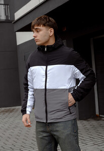 Фото - Чоловіча демісезонна вітровка Staff ta black & gray - Men box