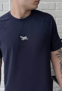 Фото - Мужская темно-синяя футболка Staff navy logo - Men box